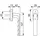 HOPPE Fenstergriff Hamburg 0700L/U26, Standard, oval,7/32-42,F9 Farbton: stahlfarbig