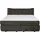 Home Affaire Boxspringbett HOME AFFAIRE "Océane", grau (stone), B:190cm L:221cm, Komplettbetten, Boxspringbett, Bodenfrei- wirkt freischwebend, verschiedene Härtegrade (auch H4)