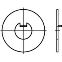 Industrial Quality Supplies DIN 462 Flache Scheibe Stahl 85mm
