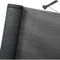 Woltu Zaunblende Schattiernetz mit Kabelbinder, Anthrazit anthrazit 1 x 10 m - Woltu
