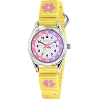 Tikkers TK0155 30 mm Textilgehäuse Weiß Textilarmband Weiß
