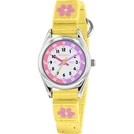 Tikkers TK0155 30 mm Textilgehäuse Weiß Textilarmband Weiß