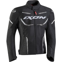 Ixon Striker Air WP Motorrad Textiljacke, schwarz-weiss, Größe S für Männer