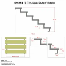 Plus Stahltreppenwange verzinkt 17 cm Stahl