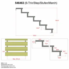 Plus Stahltreppenwange verzinkt 17 cm Stahl