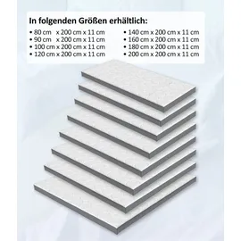 Genius Royal Hybrid Matratzentopper 140 x 200 cm weiß