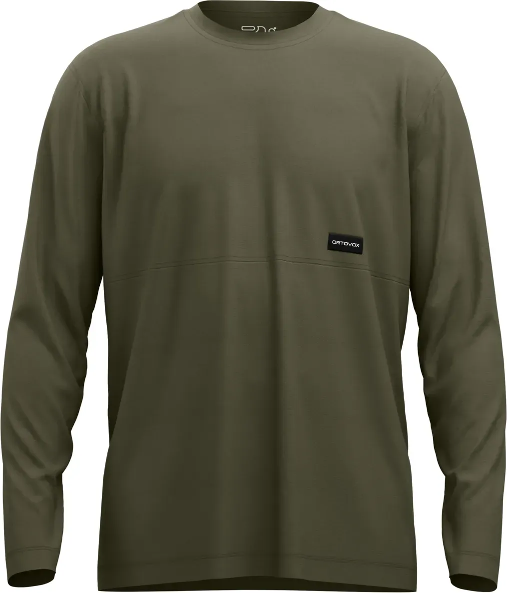 Ortovox Herren 185 Merino Patch Longsleeve - XXL - dark wild herbs