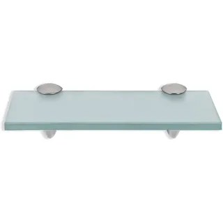 EINFEBEN Glasregal Wandregal Mattglas, Glasregal mit 8mm ESG Sicherheitsglas und Halterung, perfekt geeignet als Duschregal/Badablage/Glasablage für Bad, Küchen,Balkon, Verschiedene Größen (30x10 cm)