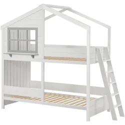 Kinder Hochbett Traumhaus 90 x 200 cm