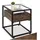 Tectake Preston Braun Holz 43 x 45 x 54,5 cm