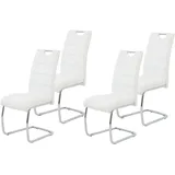 Hela »FLORA«, S 4er Set 4 St., Kunstleder, 1, 2 oder 4 Stück, Freischwinger, weiß