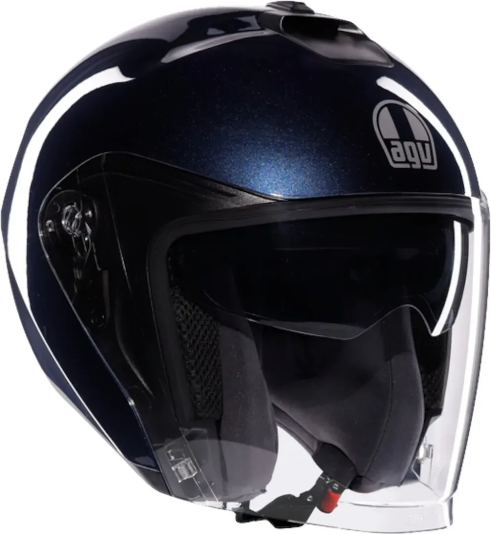 AGV Irides Mono Jet Helm, blauw, XL Voorman