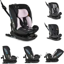 Cangaroo Kindersitz Gravity i-Size (40-150cm) Sitz drehbar, Kopfstütze, Isofix rosa