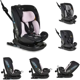 Cangaroo Kindersitz Gravity i-Size (40-150cm) Sitz drehbar, Kopfstütze, Isofix rosa