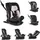 Cangaroo Kindersitz Gravity i-Size (40-150cm) Sitz drehbar, Kopfstütze, Isofix rosa