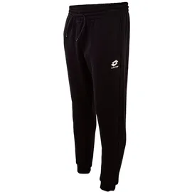 lotto Sweathose LOTTO, Herren, Gr. S (44/46), Normalgrößen, schwarz (caviar), 80% Baumwolle, 20% Polyester, unifarben, Hosen Sweathose, - innen weich angraut