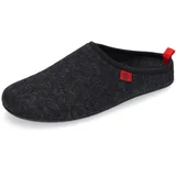 Andres Machado - Dynamic - Unisex-Hausschuh aus Naturwolle und Feinfilz mit anatomischer Sohle - Made in Spain -.EU 37 bis 47, Schwarz, 47 EU - 47 EU