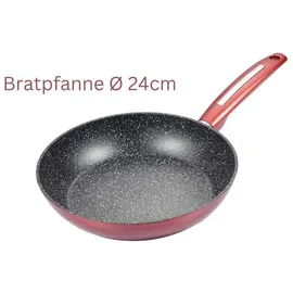 Schäfer Pfannen Hochwertiges Kochgeschirr – Für Perfektes Kochen und Braten Bratpfanne Ø24cm Metallic Red