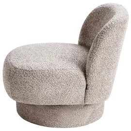 Beliani Drehsessel AYLO Bouclé 0 x 0 x 0 cm Taupe