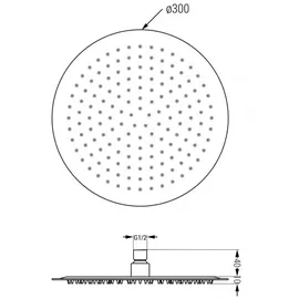 Mexen Kai DR70 Unterputz-Badewannen-/Brausegarnitur Schwarz 77602DR70301-70