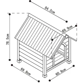 Nobby Tchibo - Hundehütte »Civetta Java« - naturfarben
