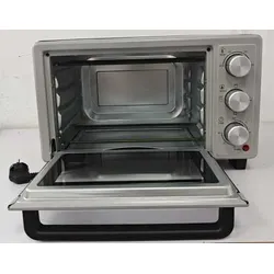 Sirge Elektroofen, 16 l Fassungsvermögen, 5 Kochfunktionen, 60-Minuten-Timer, ausgestattet mit Grill, Fettauffangschale und Krümelschublade, 1400 W