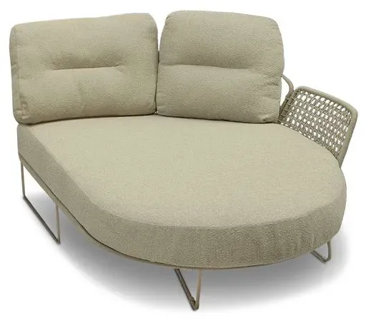 idyl Gartensofa Bakki Edelstahl Latte