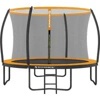 Songmics Gartentrampolin 305 cm inkl. Sicherheitsnetz schwarz/orange