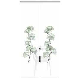 VISION S 080770 Berto Schiebegardine, halbtransparent, Bambus-Optik, 260x60 cm, Farbe:Salbei, Größe:260 x 60 cm, Anzahl:1x