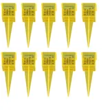 CWOQOCW Regenmesser, Rasen-Regenmesser-Set, genaues Messwerkzeug für Garten, Terrasse, Bewässerung, 13,5 x 4,8 cm (10 Stück)