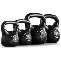 Yaheetech Kettlebell 20 kg Set 2 kg/4 kg/6 kg/8 kg schwarz