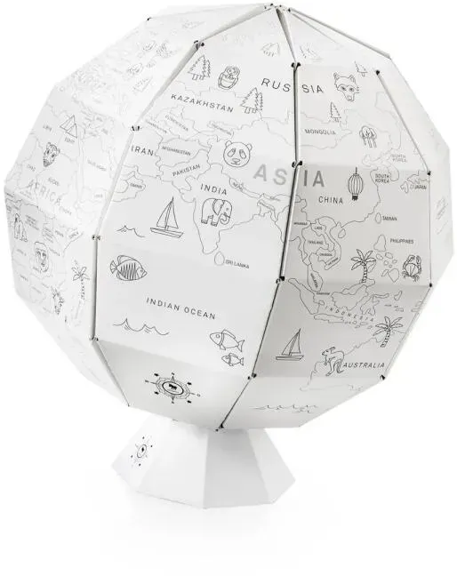 Donkey My first globe / Globus zum Ausmalen