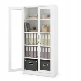 Jan Nowak C012 Aktenschrank 185 x 90 x 40 cm Weiß