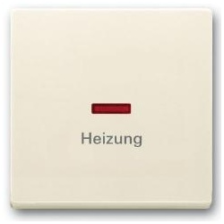 Busch-Jaeger Wippe mit Aufdruck Heizung (elfenbeinweiß)