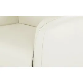 HIMOLLA Fernsehsessel 6001 Leder 81 x 98 x 86 cm Creme mit Kopfteil
