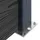 vidaXL Zaunlatte 5 pcs  Schwarz/Aluminium
