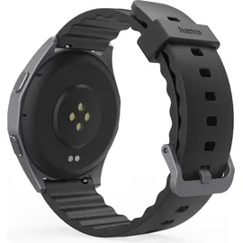 Hama 7010 BT 46 mm Kunststoffgehäuse schwarz Sportarmband schwarz M