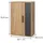 Vicco Hängeschrank, Honigeiche, Anthrazit, Holzwerkstoff, 1 Fächer, Rechteckig, 50.1x78.4x28.3 cm