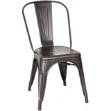 HJH Office VANTAGGIO COMFORT Metall konisch, 44x84x54 cm stapelbar, Esszimmer, Stühle, Esszimmerstühle, Vierfußstühle