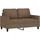 vidaXL 2-Sitzer-Sofa Braun 120 cm Stoff