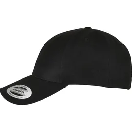 Flexfit Premium Curved Visor Snapback Cap schwarz Einheitsgröße