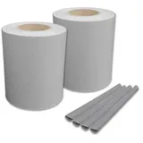 Allegra Sichtschutzstreifen 19 x 5000 cm Fenstergrau PVC 2 St.