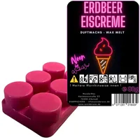 WonderWax Duftwachs WonderWax® Neon Duftriegel 6 x Duftwachs Kreise (Erdbeereis), Duftrichtung: Erdbeereis