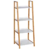 Wenko Beistellregal Finja weiß, braun 43,0 x 36,0 x 112,0 cm, 1 St.