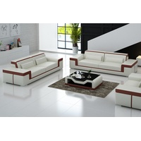 JVmoebel Sofa Luxuriöse schwarze Sofagarnitur 3+2 Set Wohnzimmermöbel Neu, Made in Europe weiß