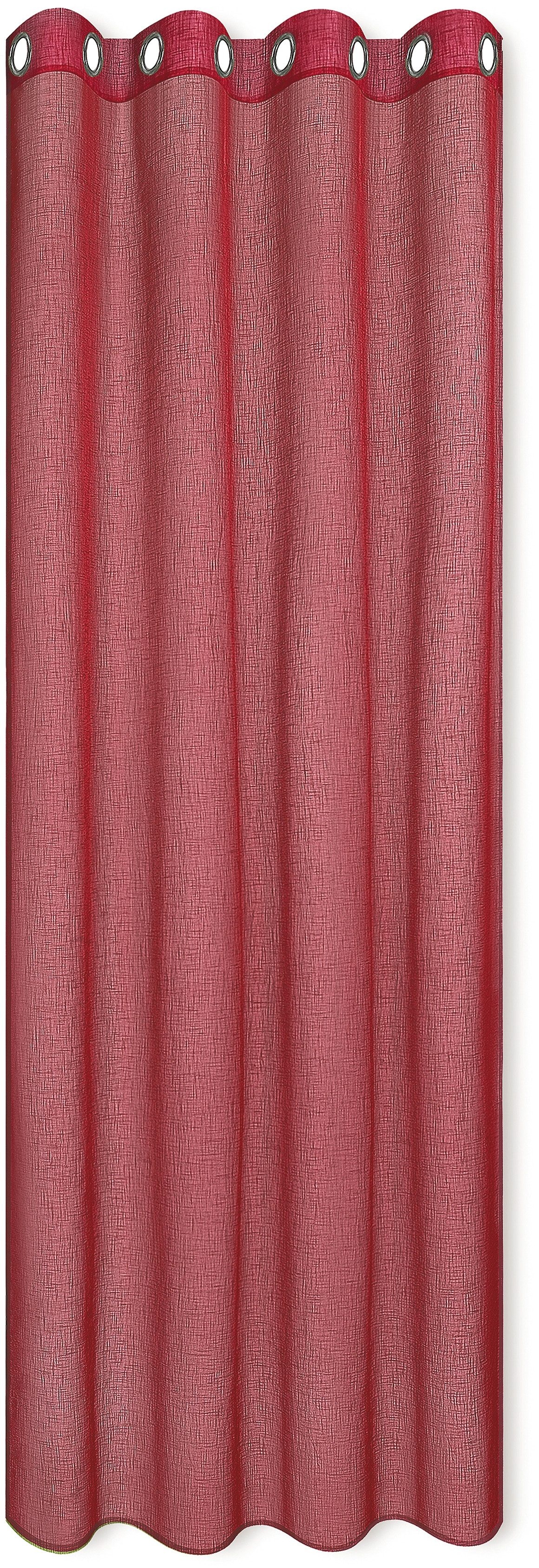 Happy Home Vorhang »MIRANDA«, (1 St.) Happy Home rot 235 cm