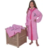 Wörner Kinderbademantel Wörner Bademantel Pferd rosa" Gr. 116, rosa, L:80cm, Baumwoll-Webfrottier, Hausmäntel