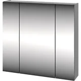 Lomadox - Spiegelschrank 80 cm breit modern in schwarz matt AVOLA-140