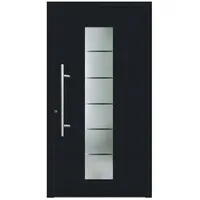 KNOCK Flügelüberdeckende Kunstoff-Haustür »Terra«, anthrazit - grau