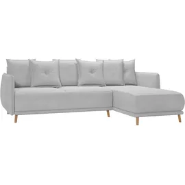 s-style möbel ECKSOFA Chroma Silber Luxusmicrofaser